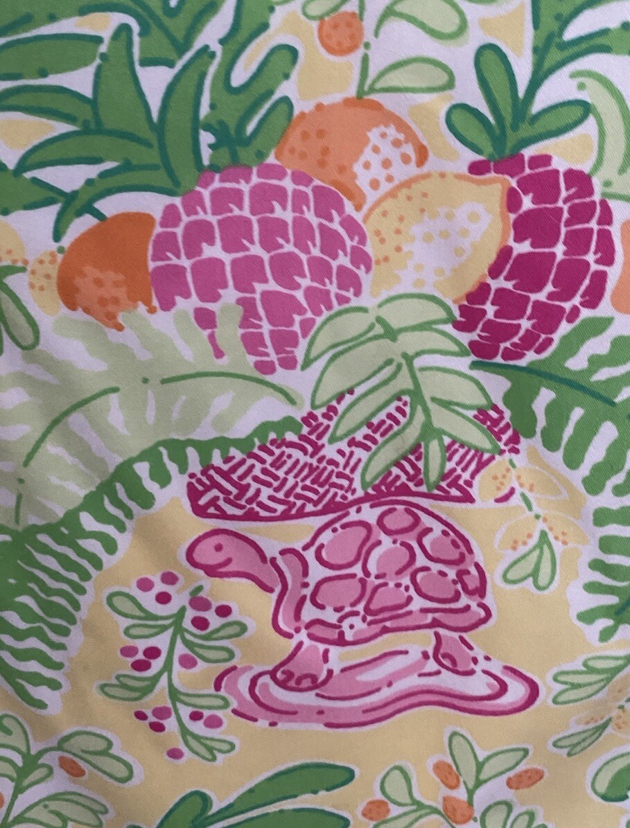 Lilly Pulitzer Miranda Monkey Lemon Sorbet Sheath Dress Sz 4 Jungle Animals EUC