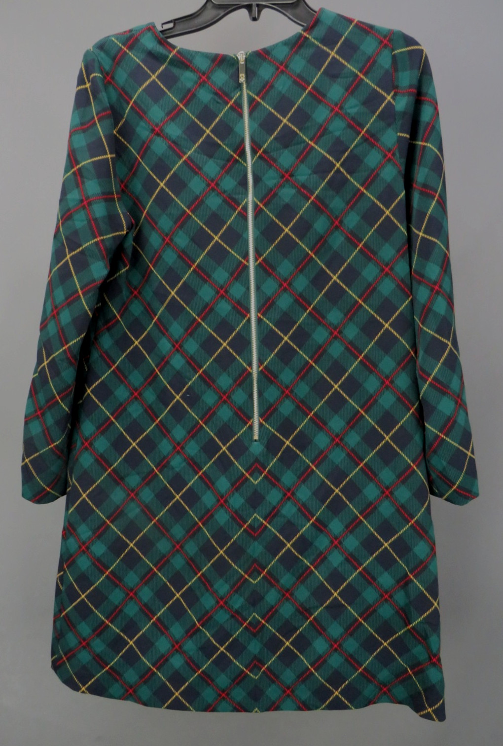 Tommy Hilfiger Petite Plaid Long-Sleeve Bow-Cuff Dress $119 Size 10P # 3A 3036 B