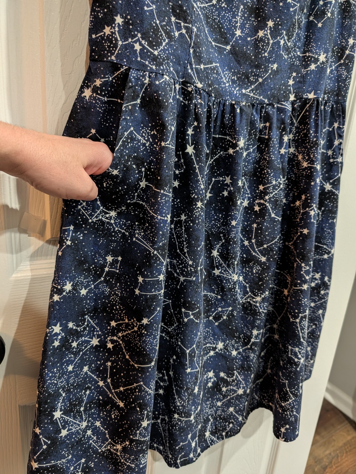 Retrolicious Constellation Celestial Dress Large Stars Galaxy Retro USA Glows!