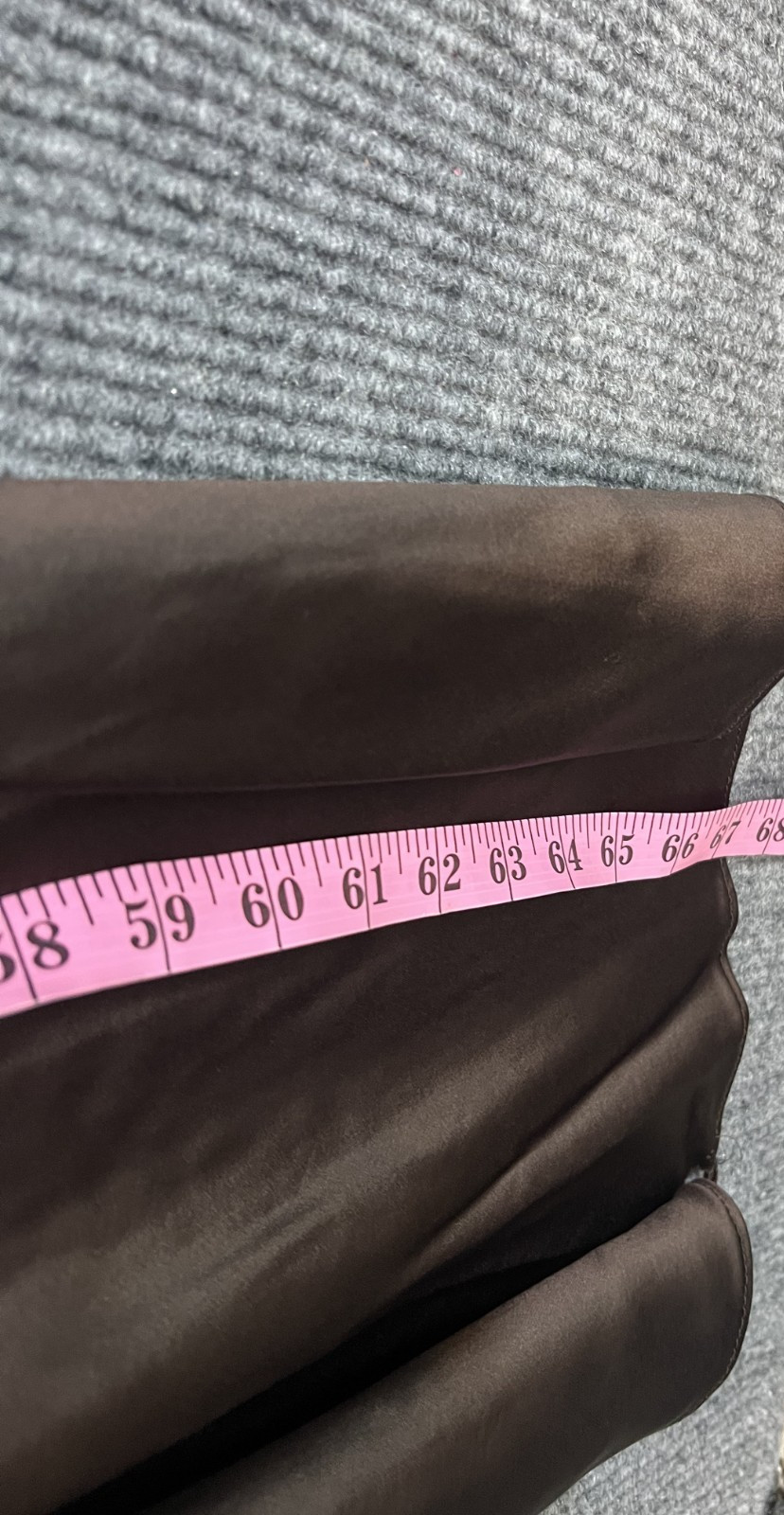 Retrofete Ester Dress Size Large Brown Satin Scarf Tie Back Top Elegant