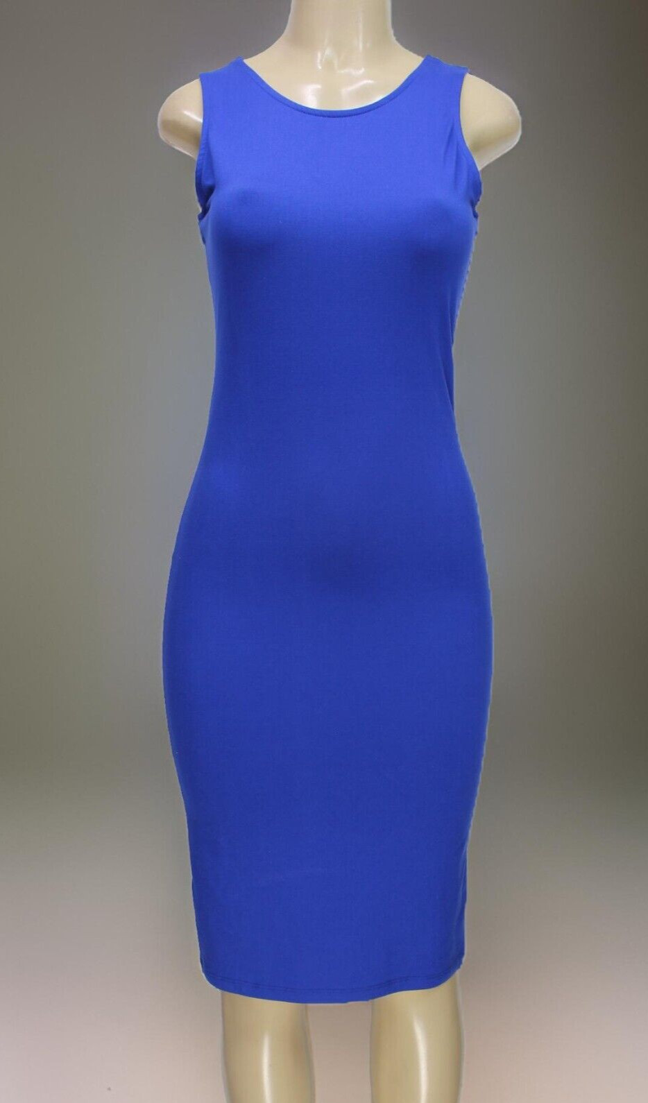Yelete Women’s Dress Stretch Sleeveless Blue Size M