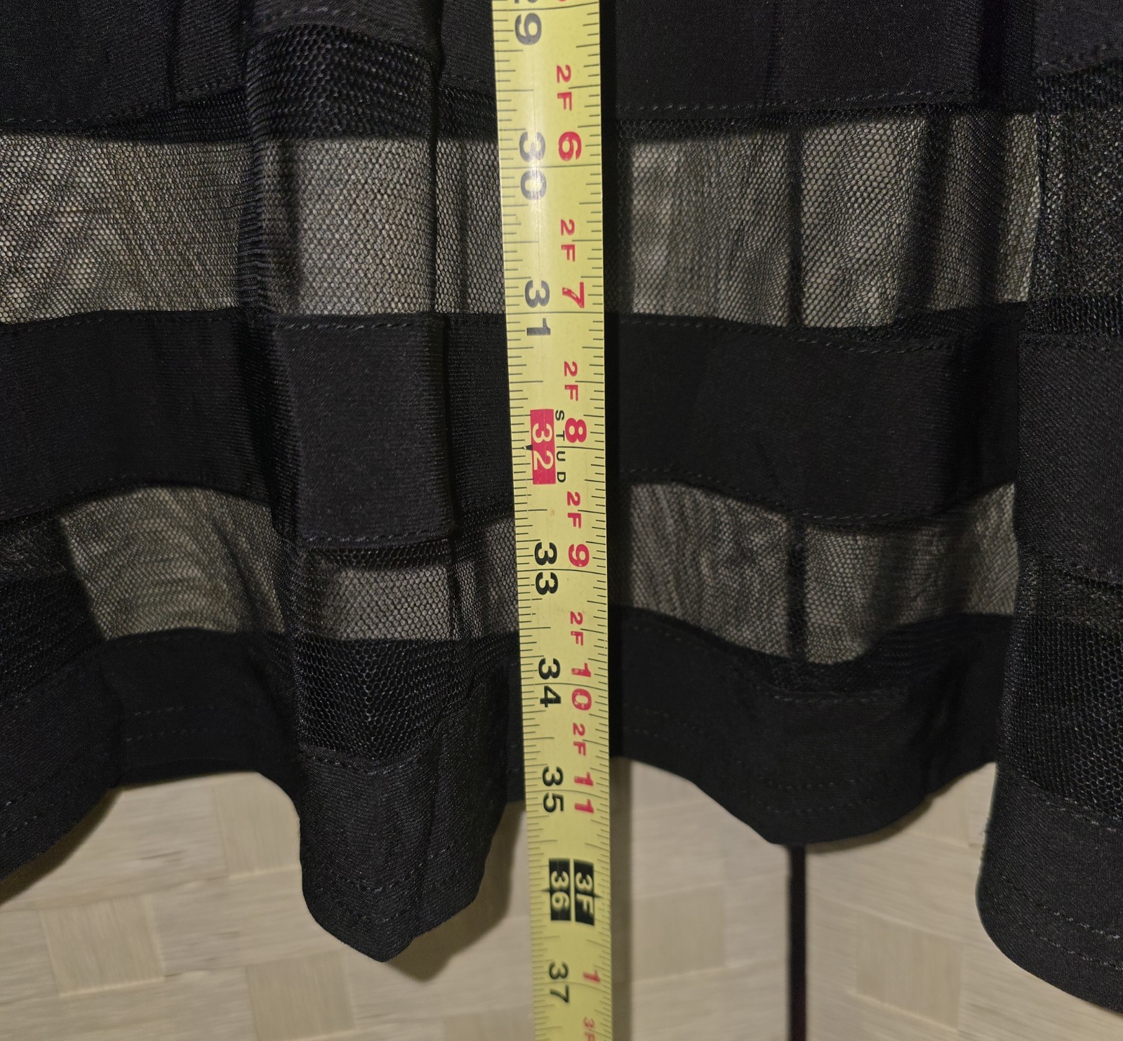 Joseph Ribkoff Dress Size 10 Black Tunic Style Pockets Stretch Mesh