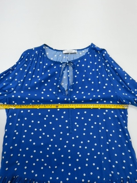 Reserved Girls Blue Polka Dot Knee-Length Dress UK 14