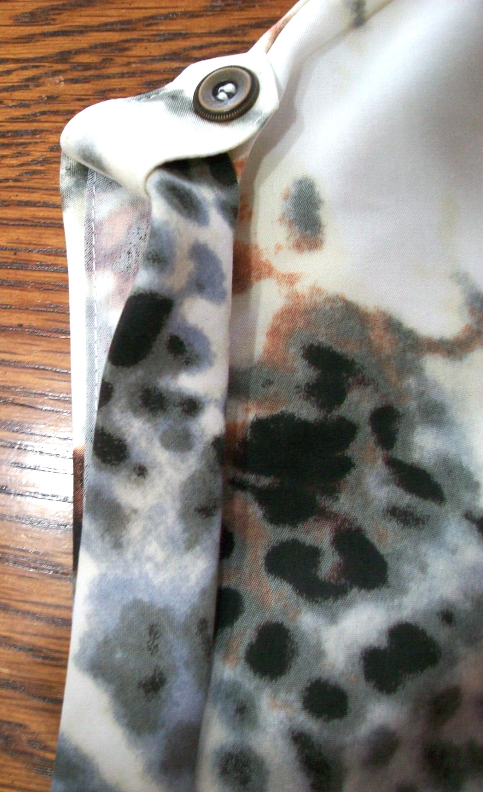 RELATIVITY PXL NO WRINKLE SHORT SILKY CAMO DRESS SUNDRESS~DRAWSTRING WAIST~