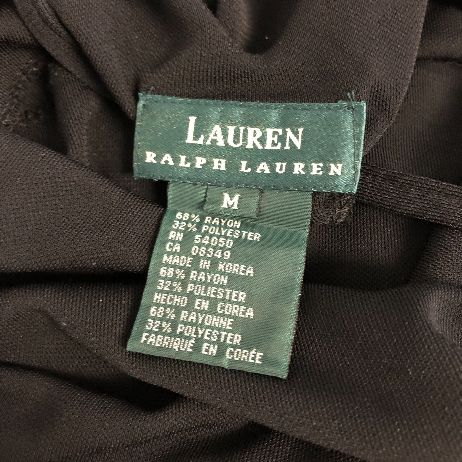 Lauren Ralph Lauren Elegant Maxi Dress Sz M Jersey Knit Sleeveless V-Back
