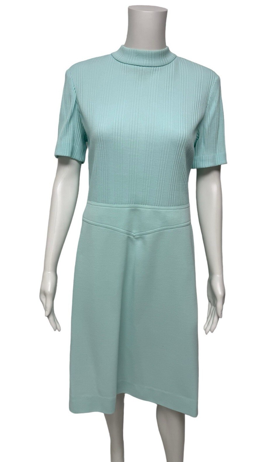 Vintage Leslie Fay Women’s A-Line High Neck Dress With Jacket Size 14