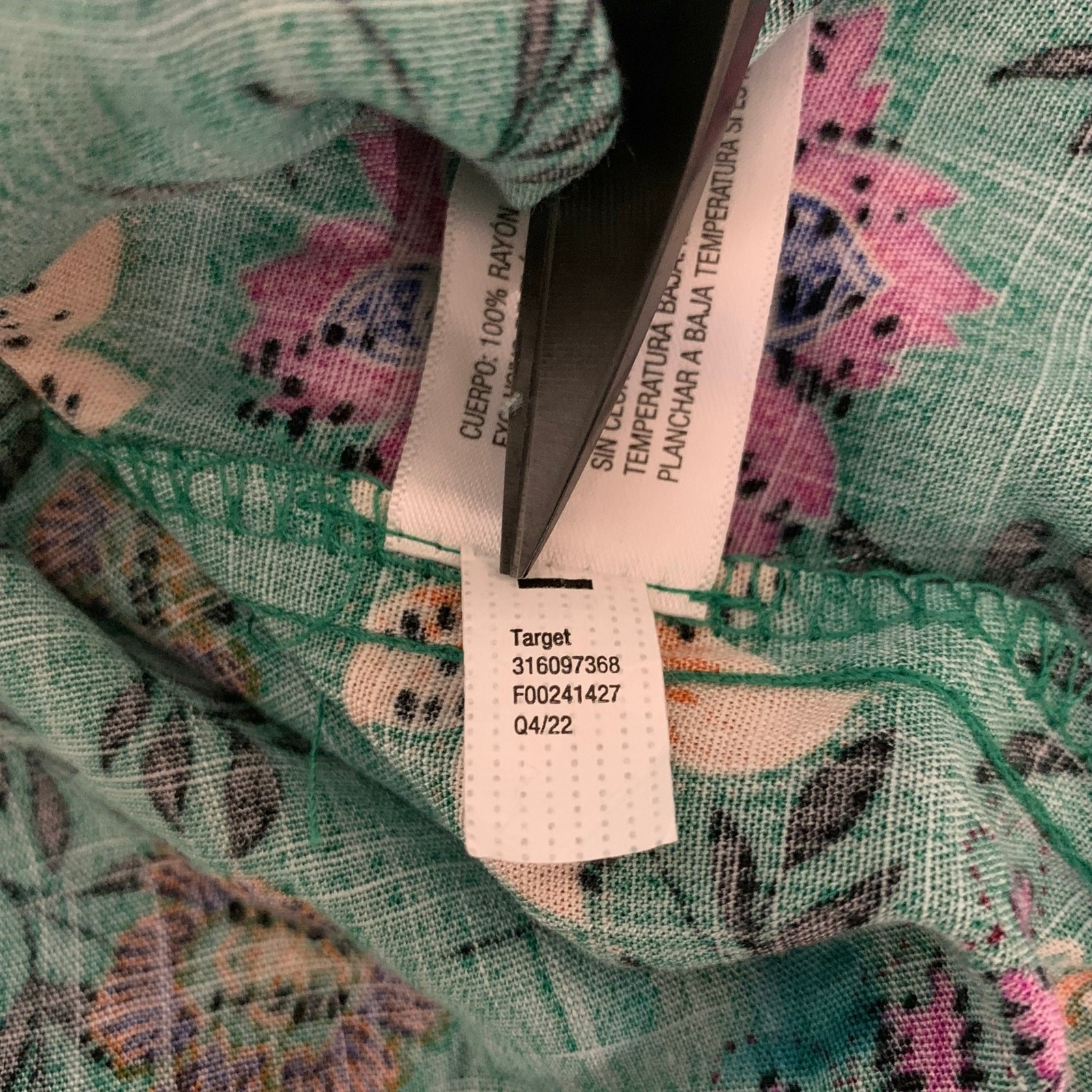 NWT Knox Rose One Shoulder Teal Floral Maxi Dress 100% Rayon SzL Romantic Boho
