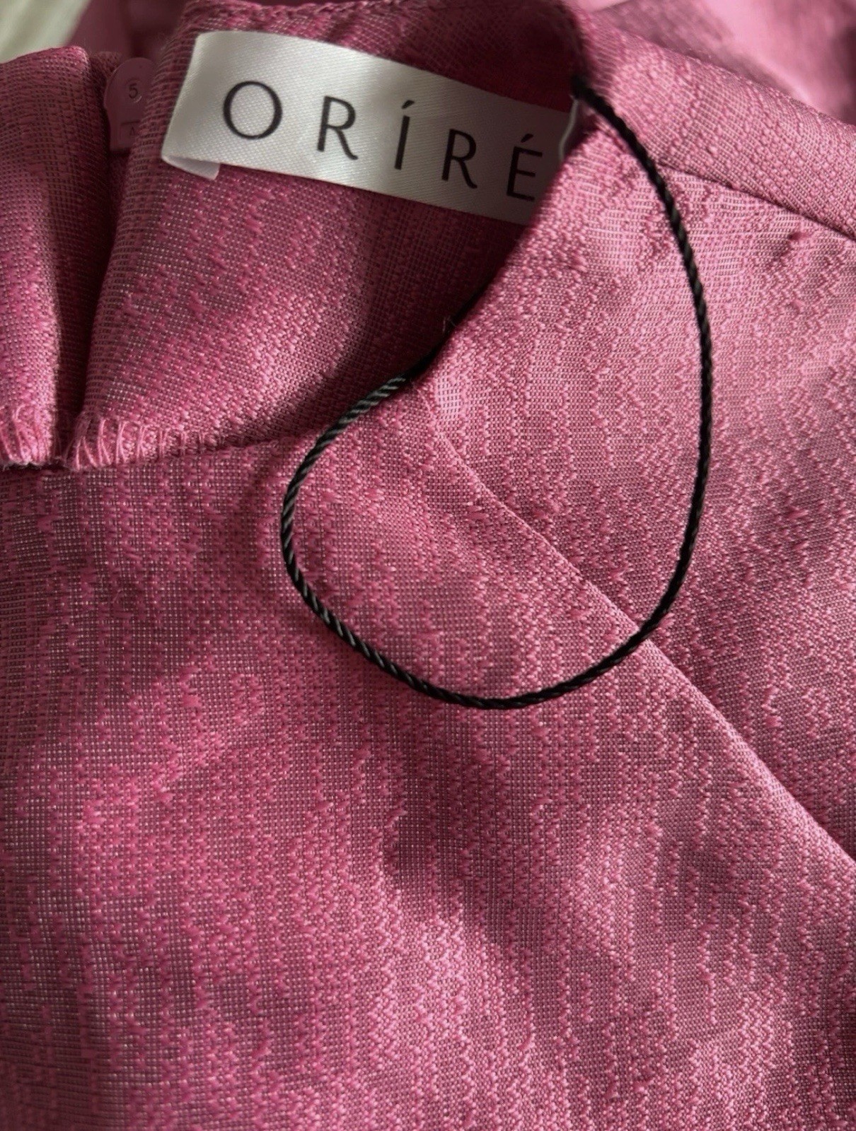 Orire Dayar Pink Ruffled Back High Neck Asymmetrical Sleeves Mini Dress U.S. 2