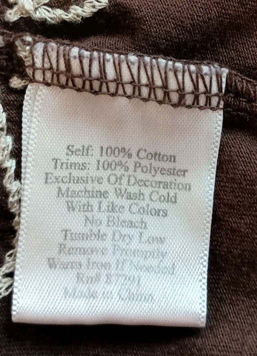 Johnny Was Earthy Brown Embroidered Dress Boho Western Whimsical Small