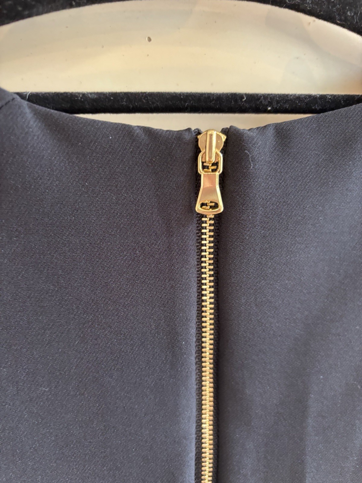 Milly Black Asymmetrical Dress Sold Zipper Slit Size 0 Made In USA Cocktail