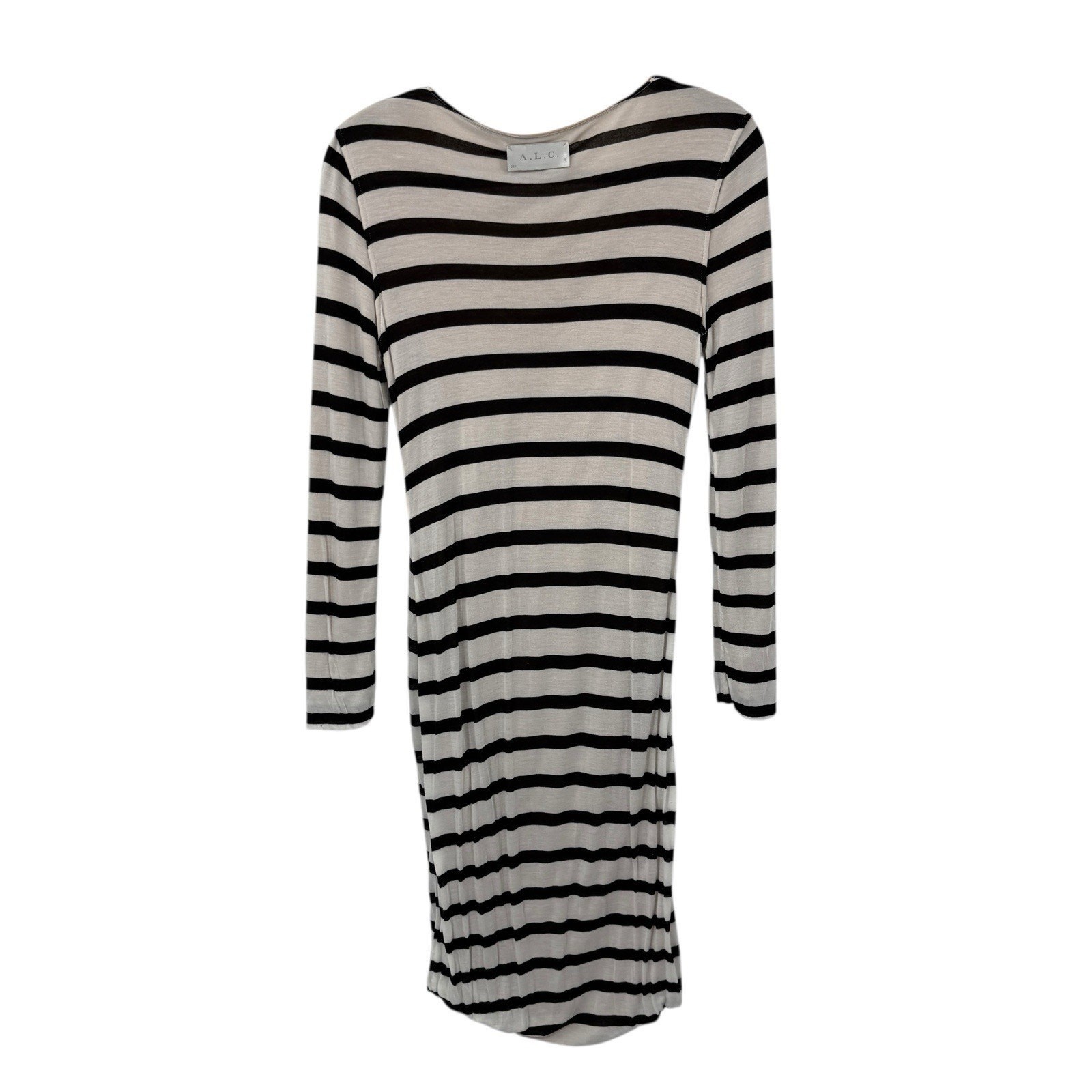 A.L.C. Reversible Stripe Baxter Jersey Dress Small Bodycon Sexy Statement