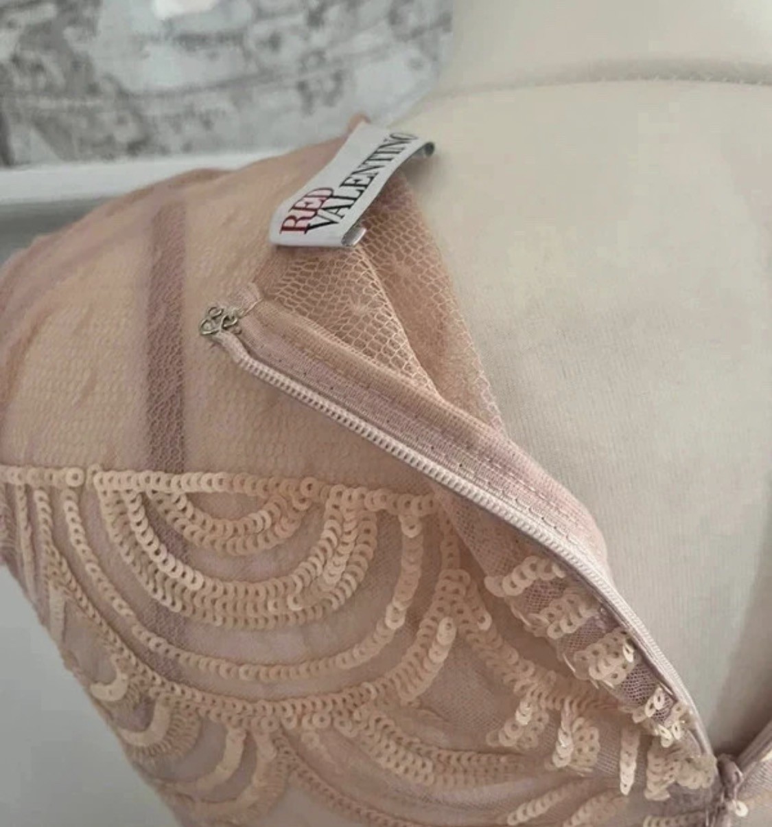 Red Valentino Rose Pink Tulle Occasion Dress uk 10 IT42