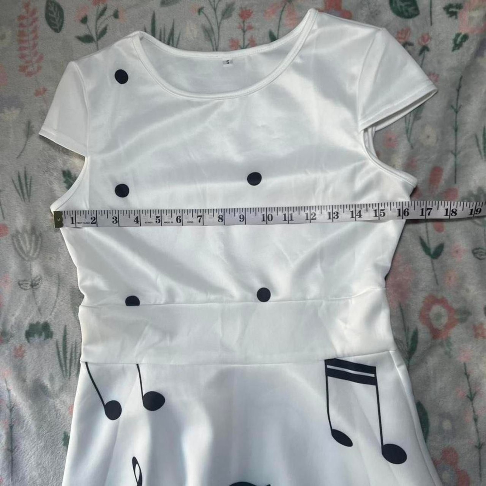 Music Note Swing Dress S – Retro 50s Rockabilly Twee Pin-Up Fit and Flare Indie