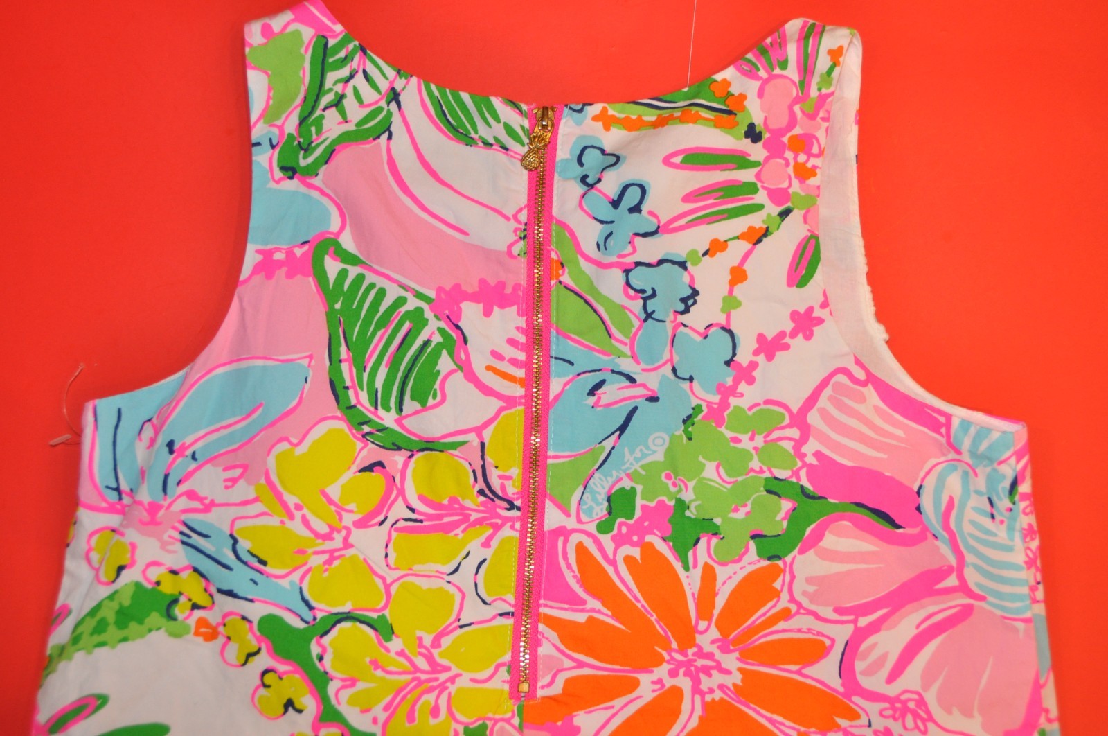 Lilly Pulitzer Girls Target 20th Anniv. Nosey Posie Shift Dress size:XL (14/16)