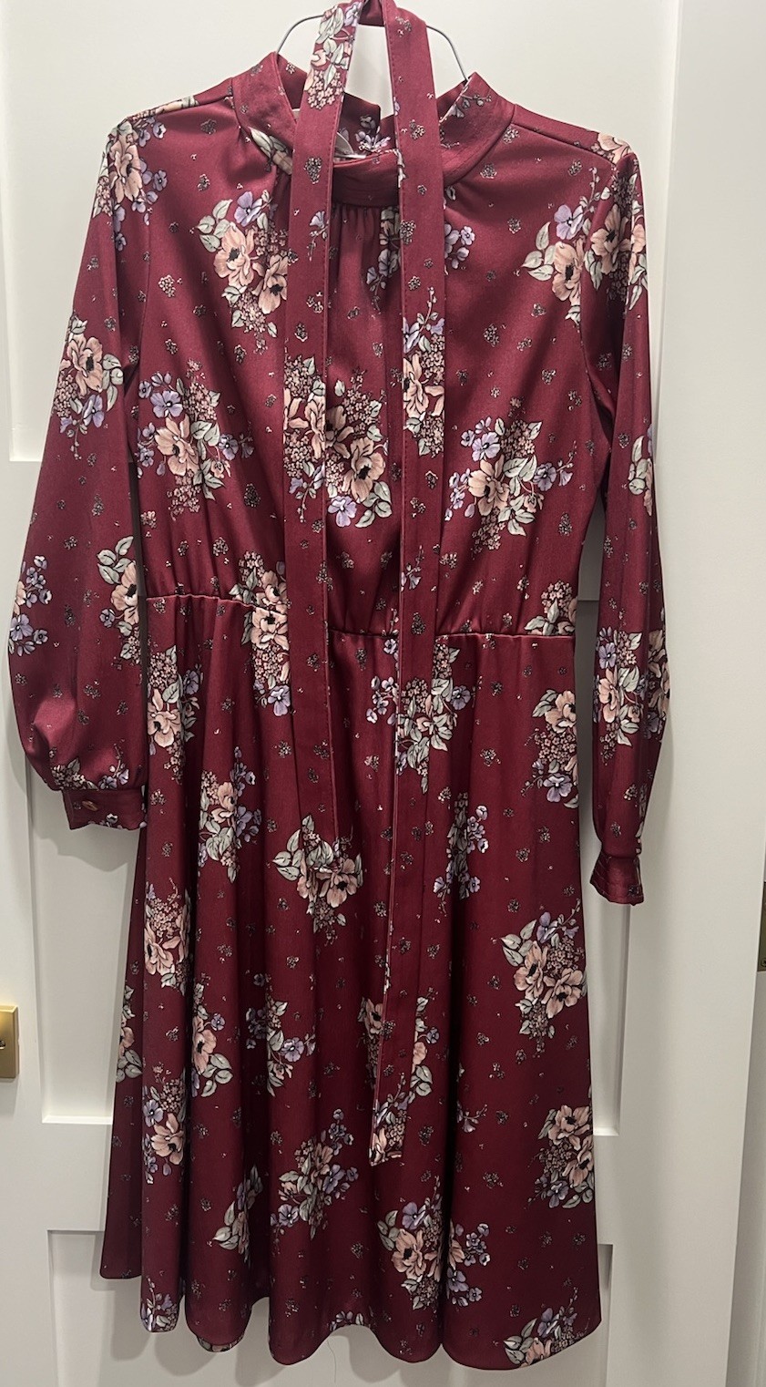 2 Vintage 70s 80s Sears Dress Pockets Granny Cottage Core The Shirt Dress Sz M L
