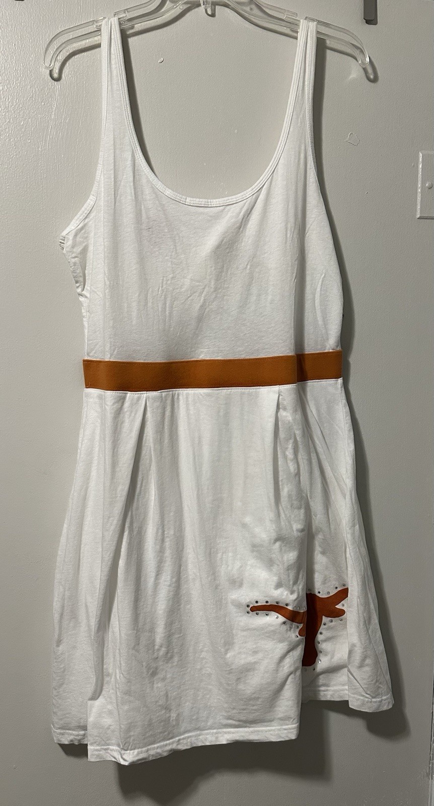 UT Game Day Dress w/Embellished Longhorn On The Front