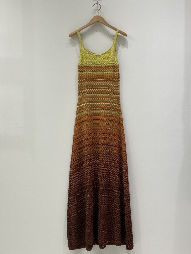 Sandro Knit Slip Dress Contrasting A-line Midi Dress for Women
