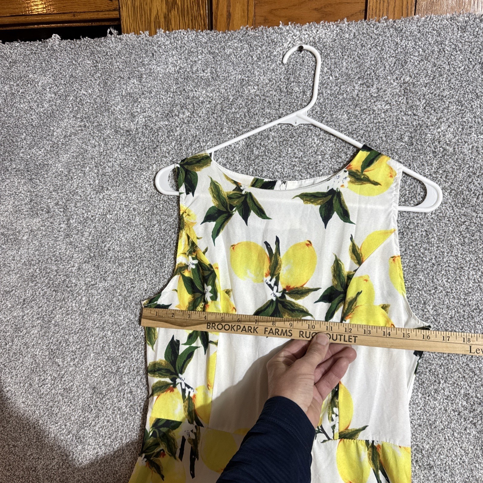 Cottagecore Sundress Size Medium Lemons Romantic Fit Flare Italian Summer Garden