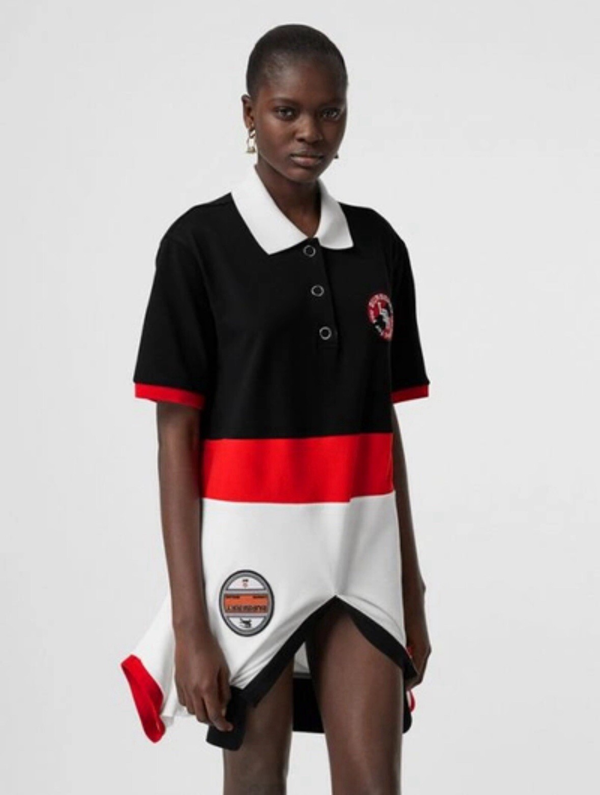Burberry Striped Cotton Polo Shirt Dress XS RRP £900 New