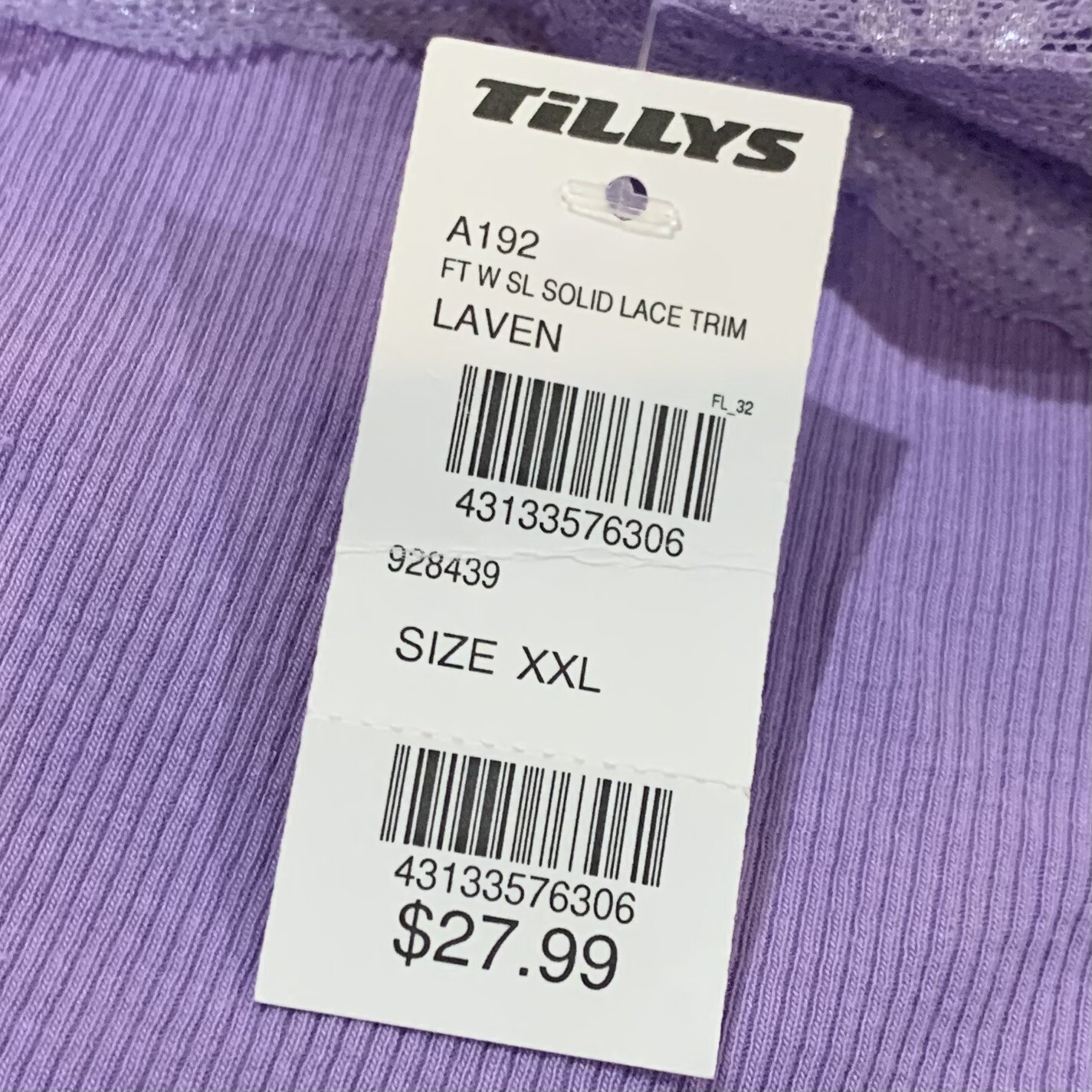 Full Tilt Solid Lace Trim Bodycon Dress XXL Purple New with Tags Adjustable Cute