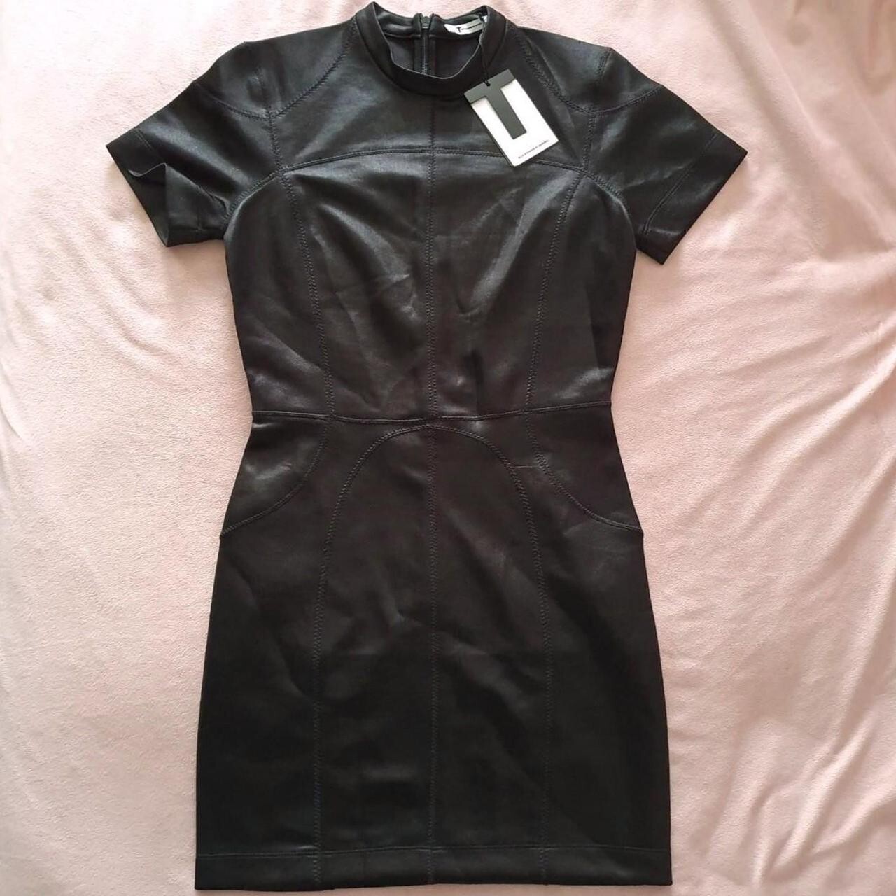 T By Alexander Wang Black Scuba Mini Dress – Size S – New with Tags