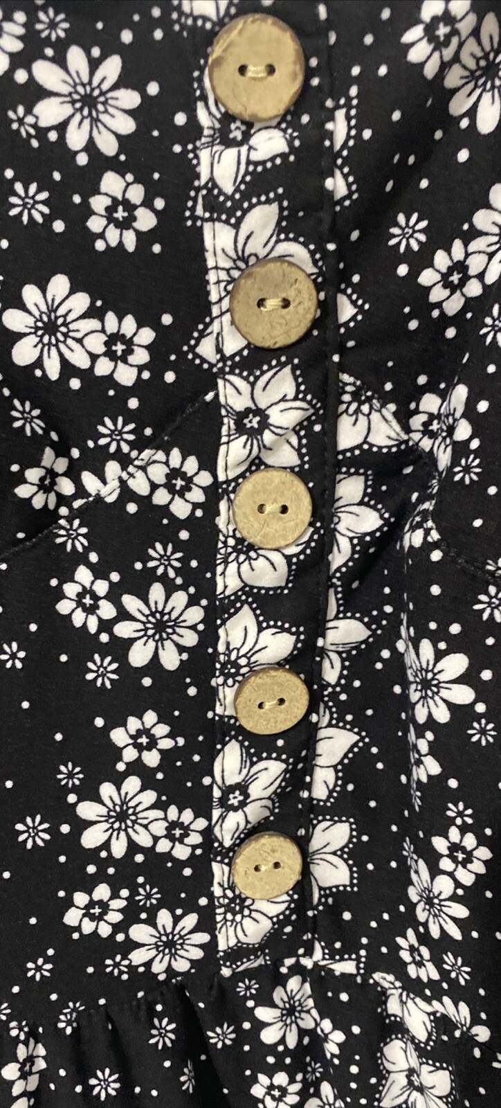No Boundaries Juniors Tiered Spaghetti Strap Dress Black/White Floral XXXL (21)