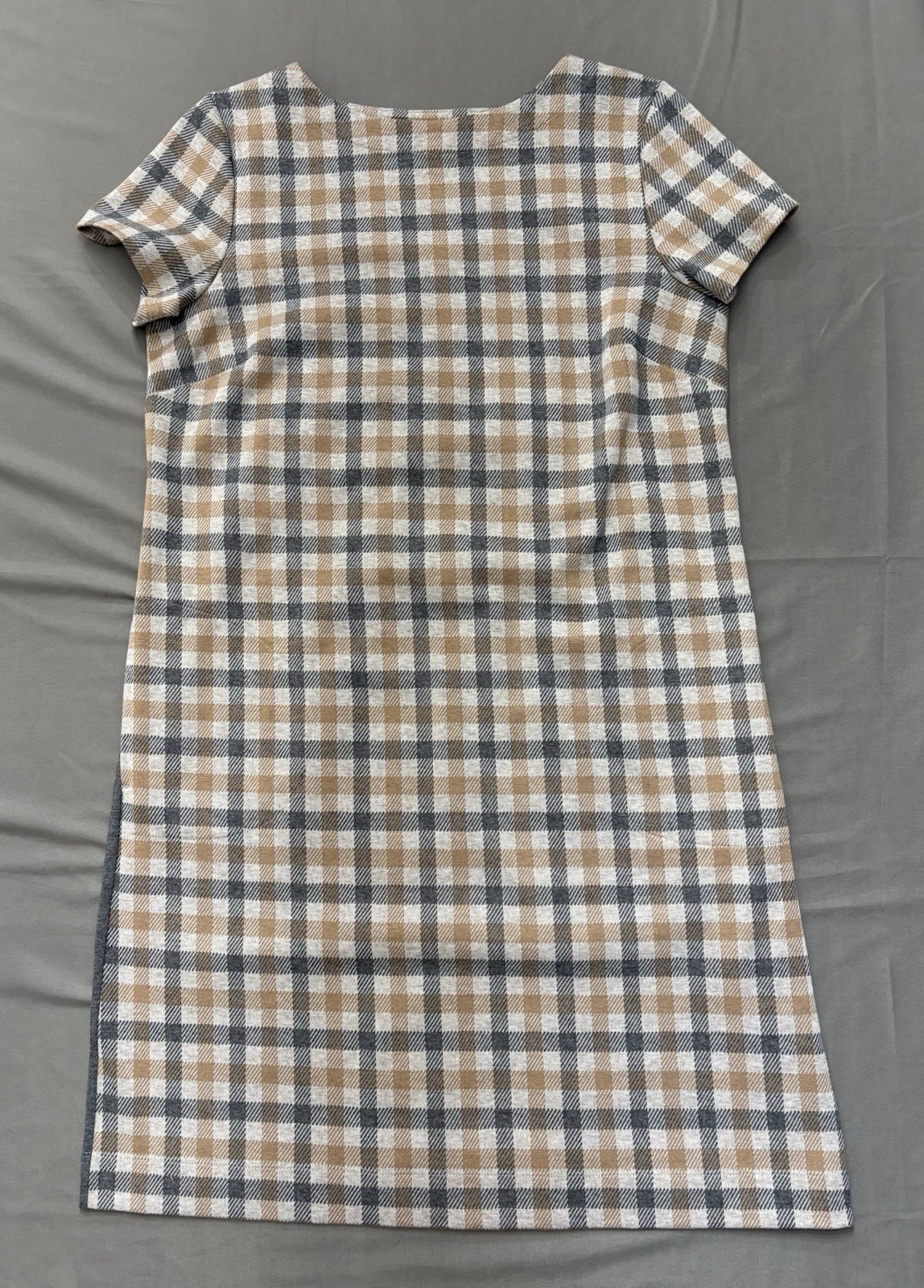 J. Jill Plaid Short Sleeve Dress – Size M