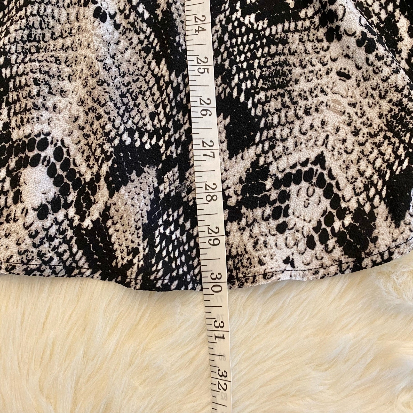 Trac Snake Skin Sleeveless Mini Dress Small