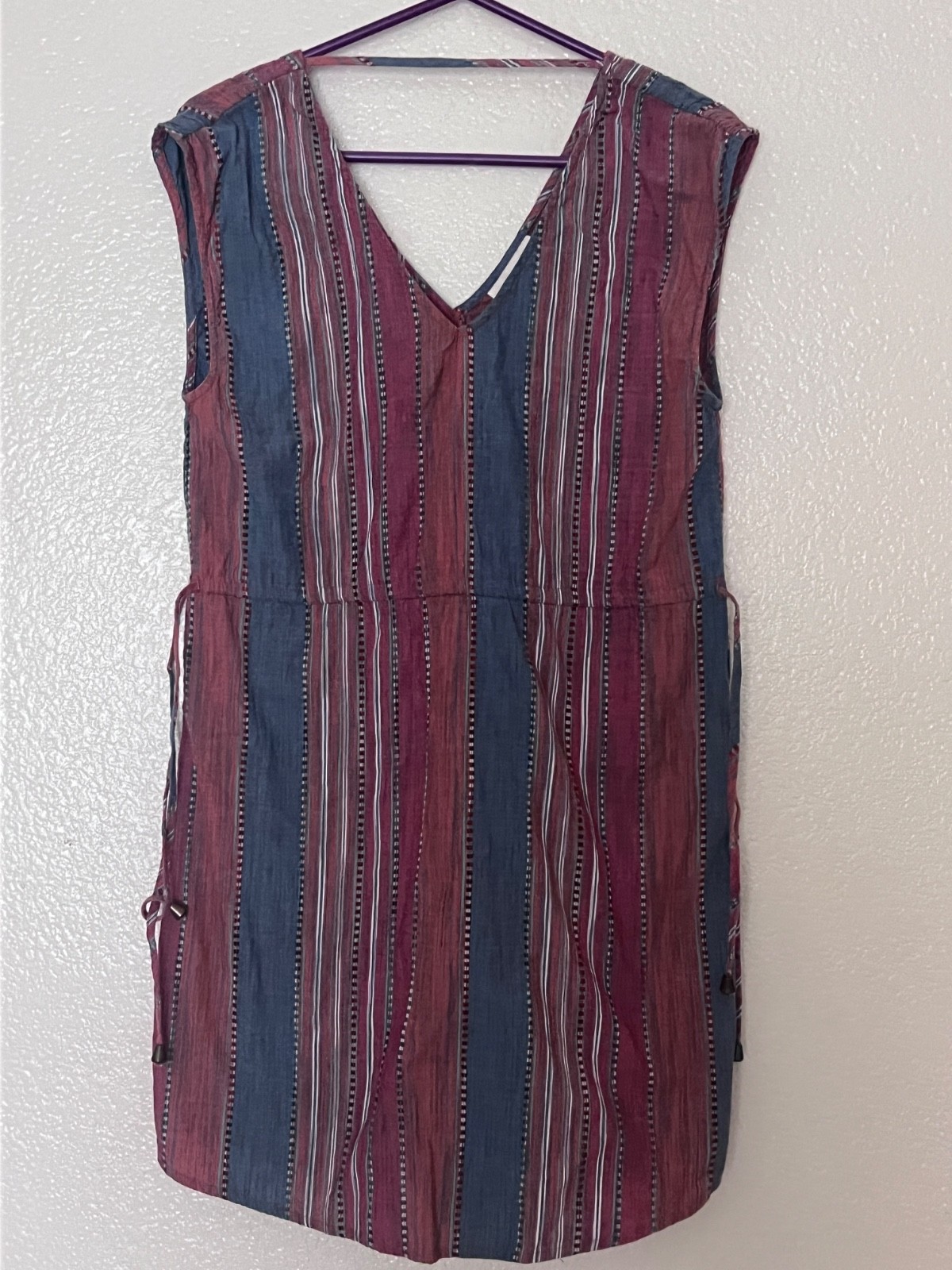 Universal Thread S Multi Color Striped Sleeveless Shift Dress Women’s XS