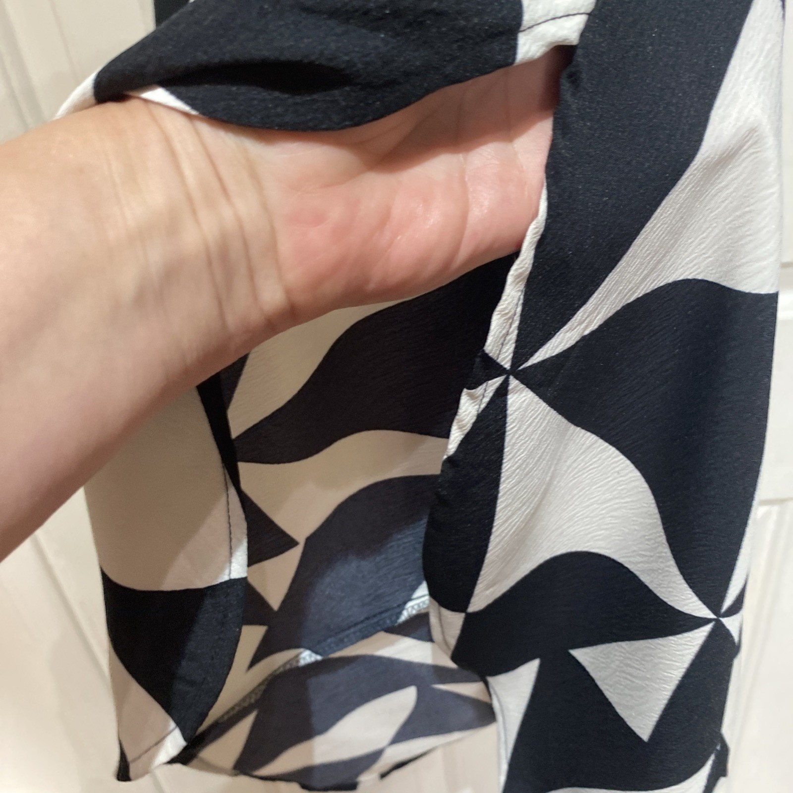 ONLY Nova Life Elite IZI Long Shirt Dress, Geometric print, Size XXL Rrp£38