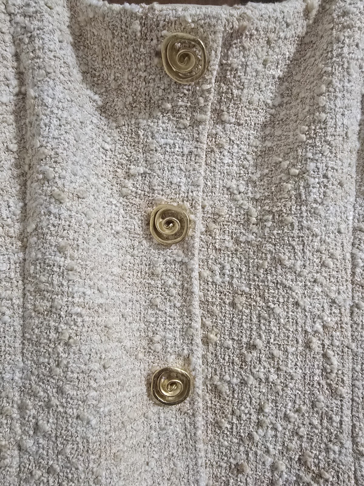 St. John Tweed Sleeveless Square Neck Dress w/ Buttons Pockets Knee 6 K1180B1