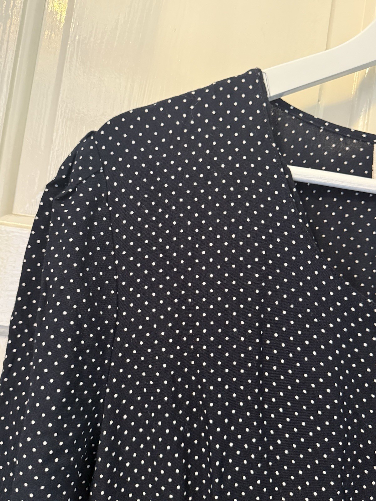 Dorothy Perkins Vintage Navy Spotty Tea Dress – Size 12 – Brand New With Tags