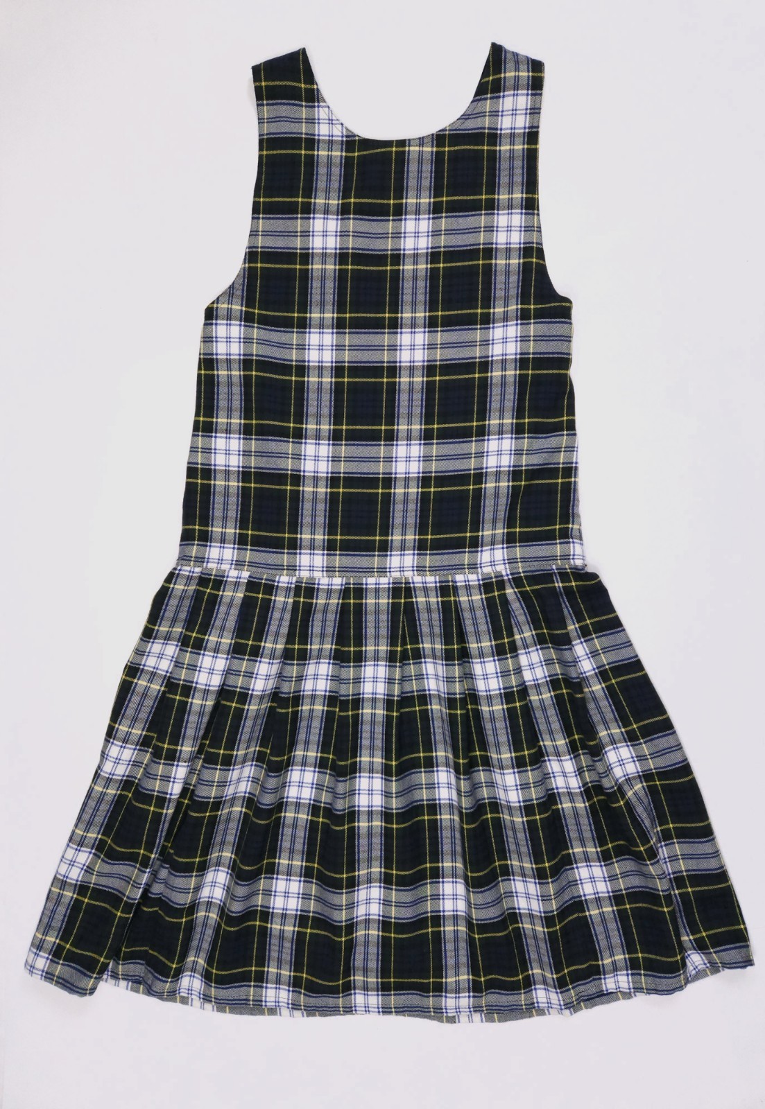 Allison Blair Green White Tartan Plaid Jumper Midi Dress Women’s Medium