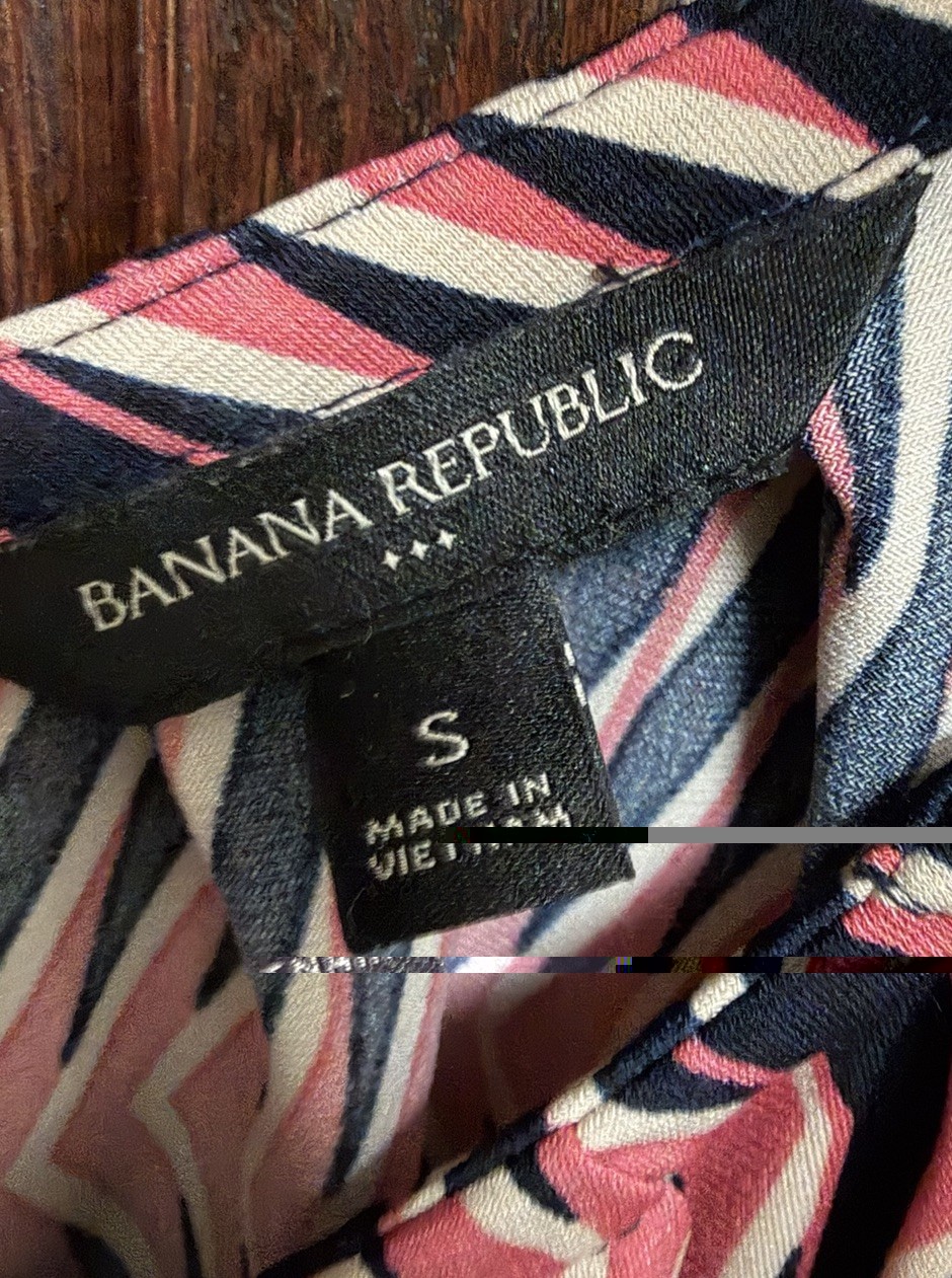 Banana Republic Womens Halter Neck Drawstring Waist Keyhole Dress Size Small S