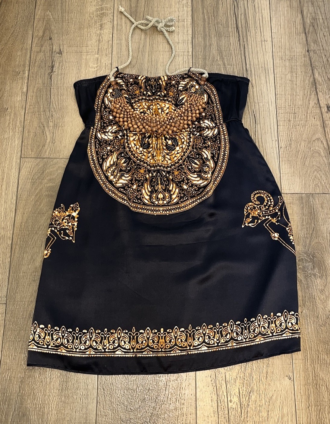 Voom by Joy Han Designer Beaded Statement Silk Mini Dress Made in USA Retro NN11