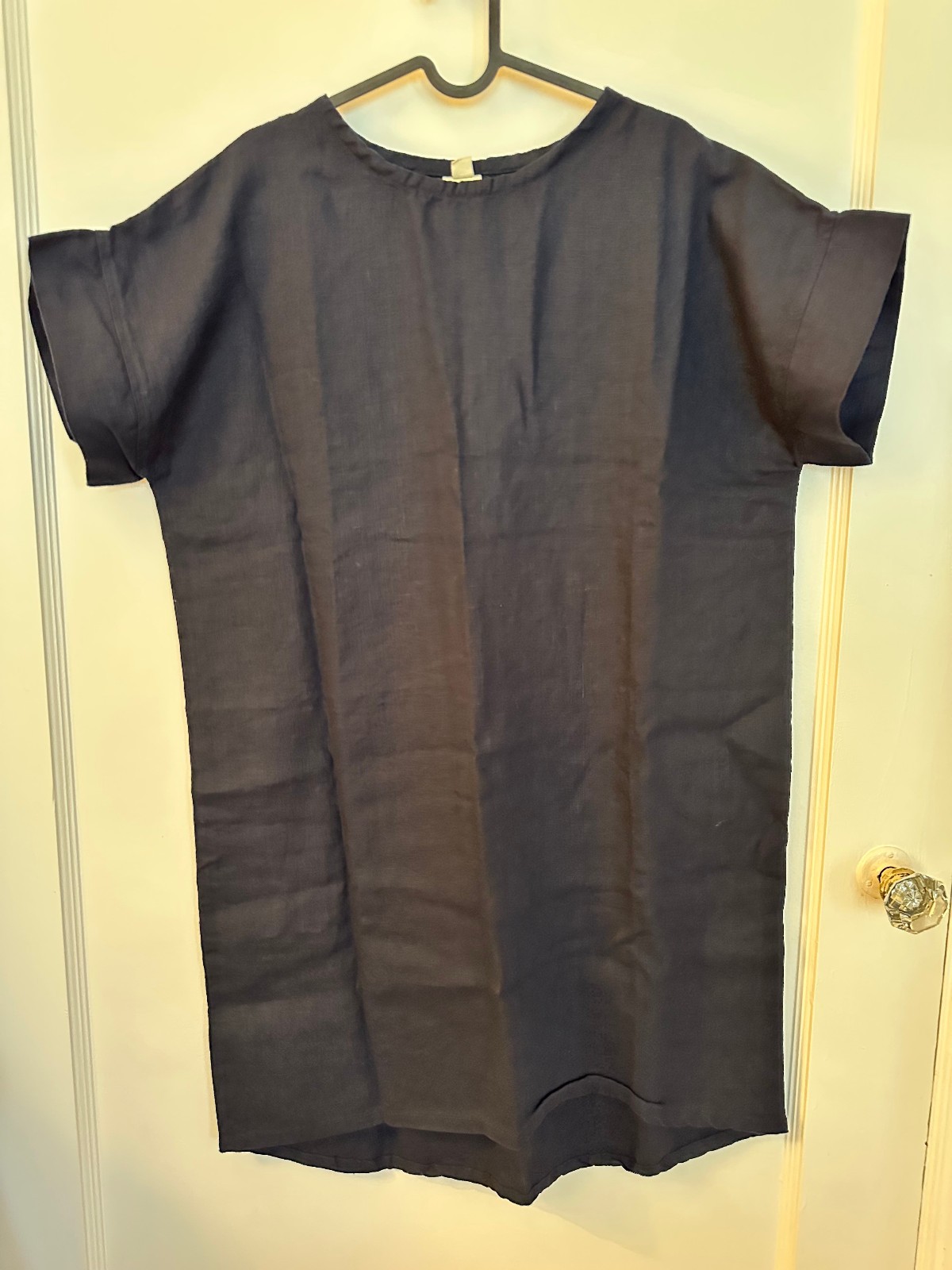 Elizabeth Suzann Georgia Dress, Navy S/M, Midweight 100% Linen