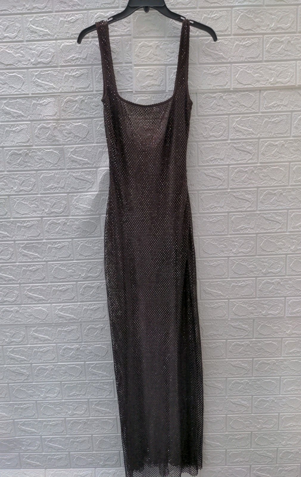 New Baby Boo Petra Maxi Dress Plum Brown Size S