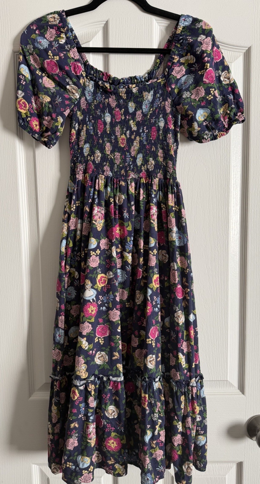 Disney x Ashley Eckstein Alice in Wonderland Smocked Midi Dress XS Designer