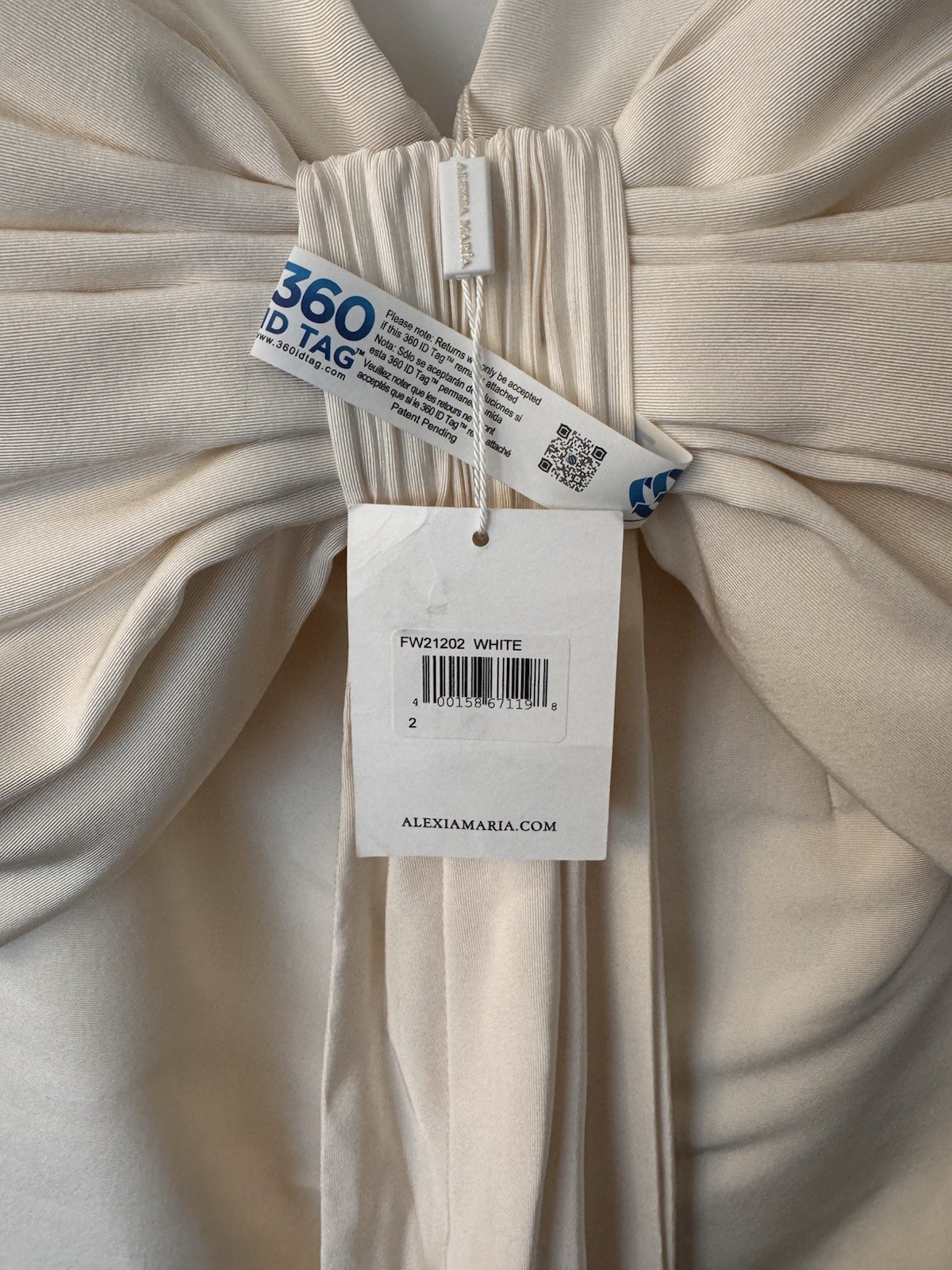 Alexia Maria Ella Silk Faille Mini Dress Cream Size 2 – New w/Tags