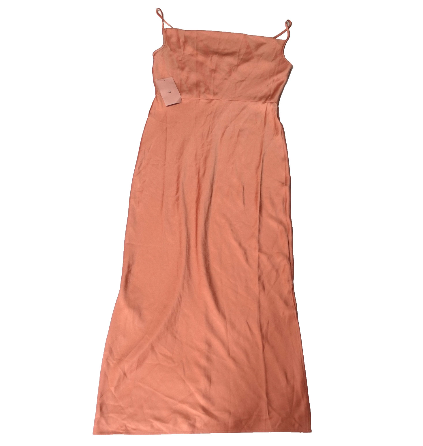 BHLDN Cali Satin Charmeuse Midi Dress DESERT ROSE Women’s size 16 Wedding NWT