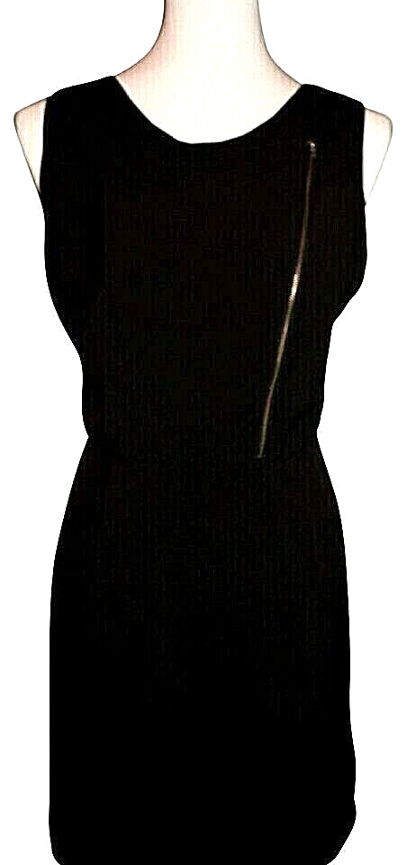 XXI Open Back Sleeveless Dress, Front Zipper, New, M