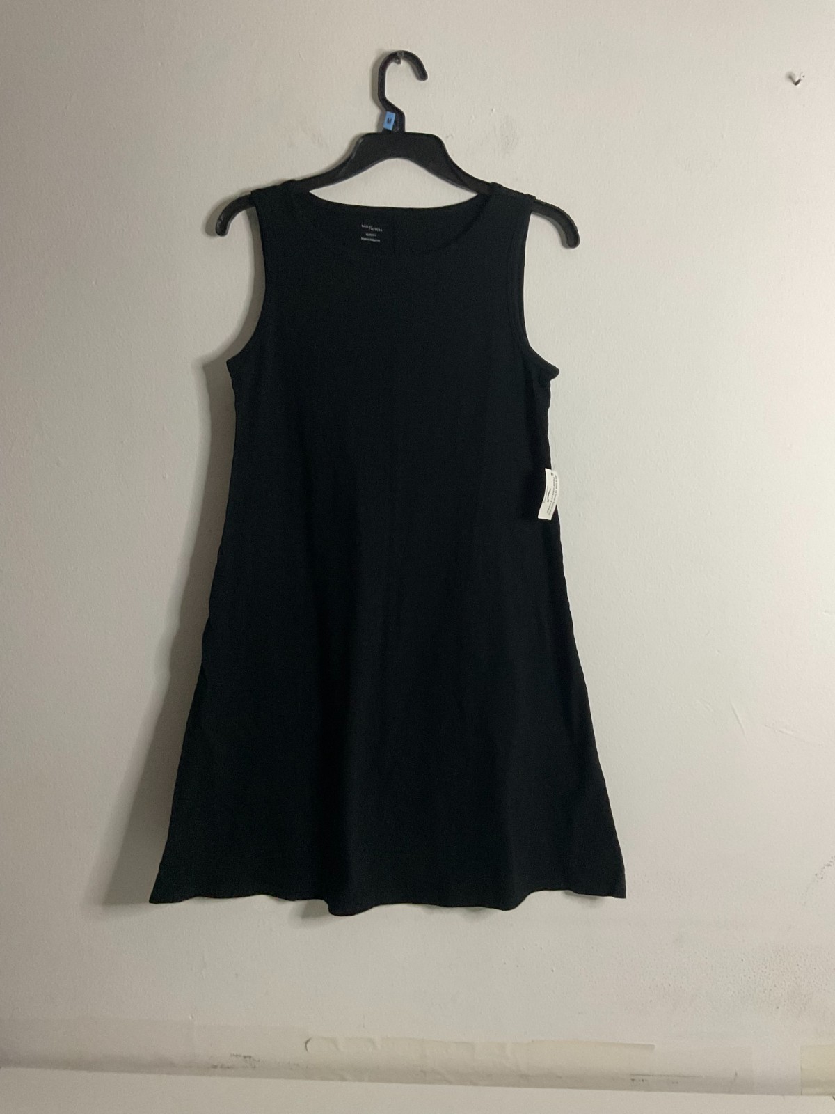Daily Ritual Women’s Sleeveless T-Shirt Tank Dress Black Pullover Size XS
