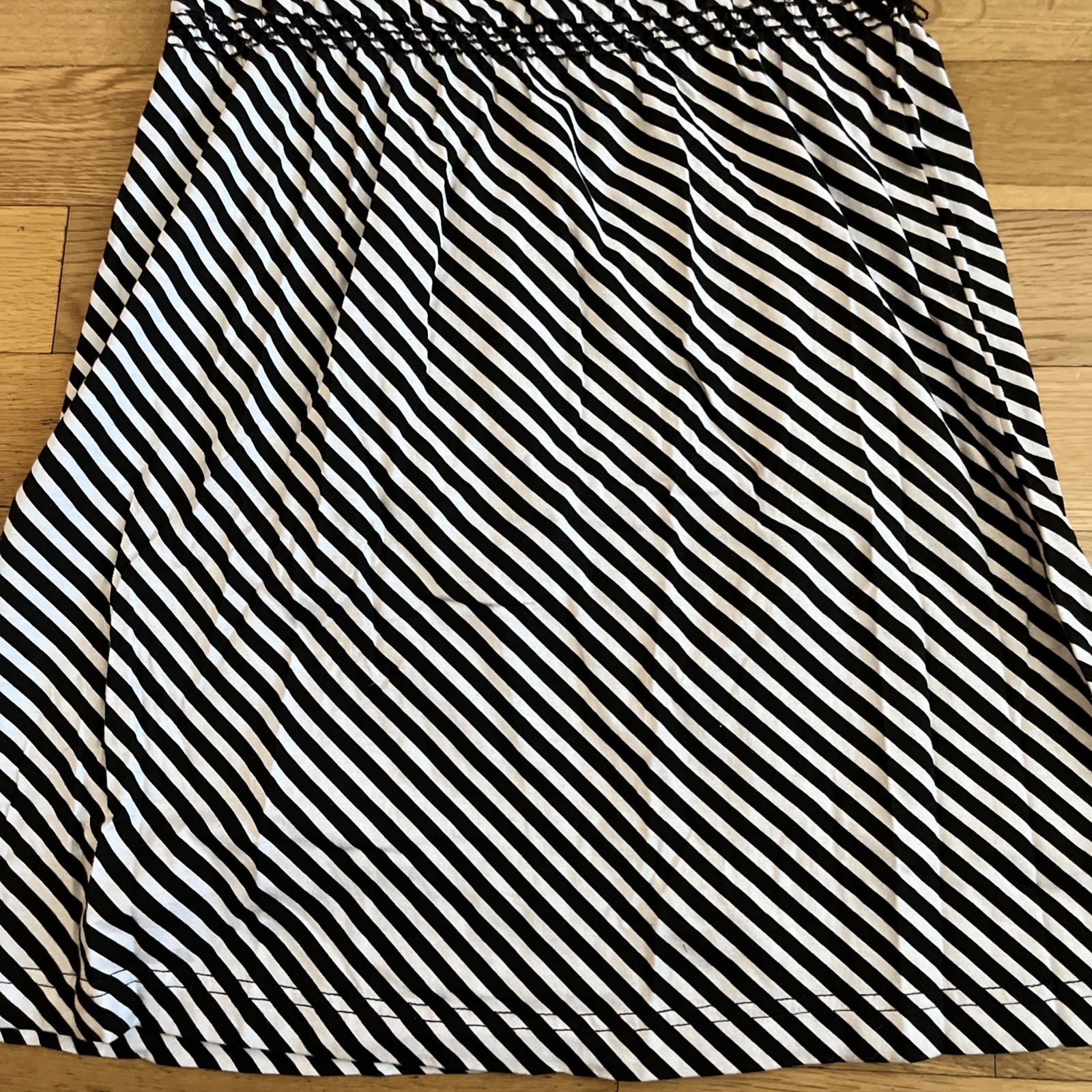 Heritage 1981 Black White Red Polka Dot Stripe Cotton Dress Size M Retro 80s
