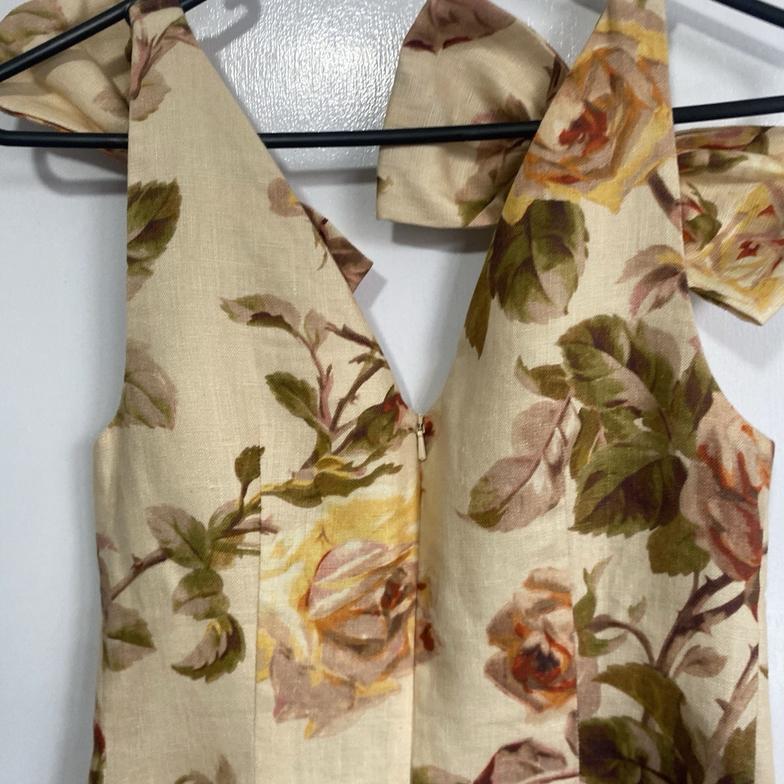 Zimmermann Resistance Dress Size 0 / AU 8 / US 4 Tie Mini Autumn Floral Linen