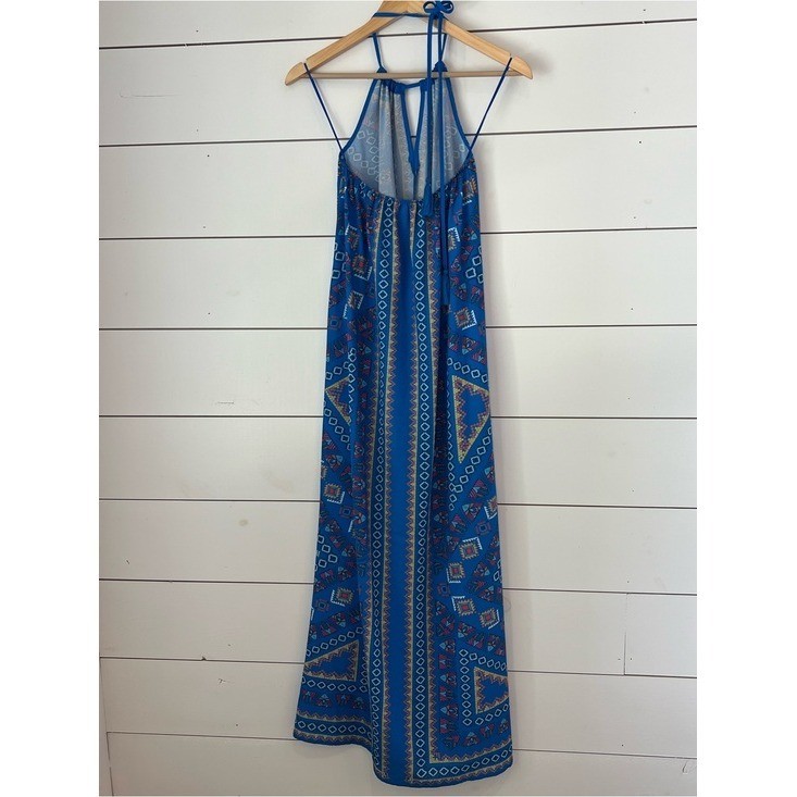 Flying Tomato Blue Multicolor Tribal Print Sundress