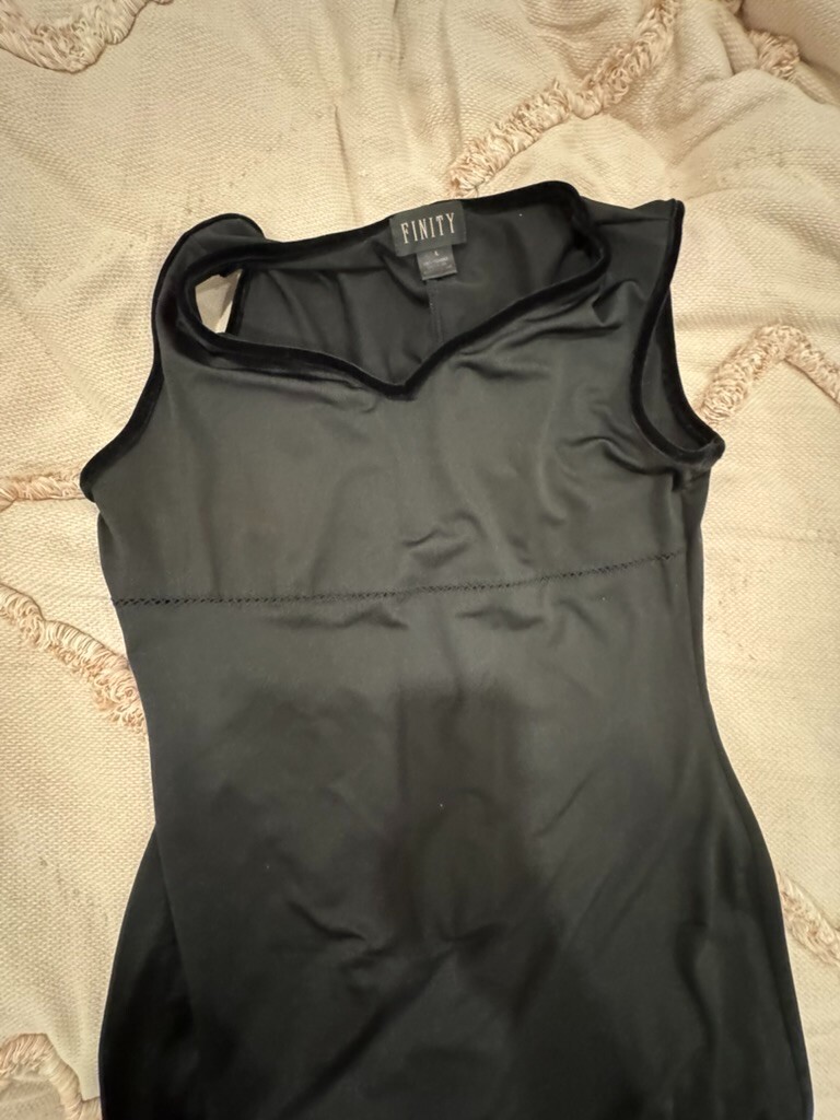 Finity Long Black Dress Size Large Womens