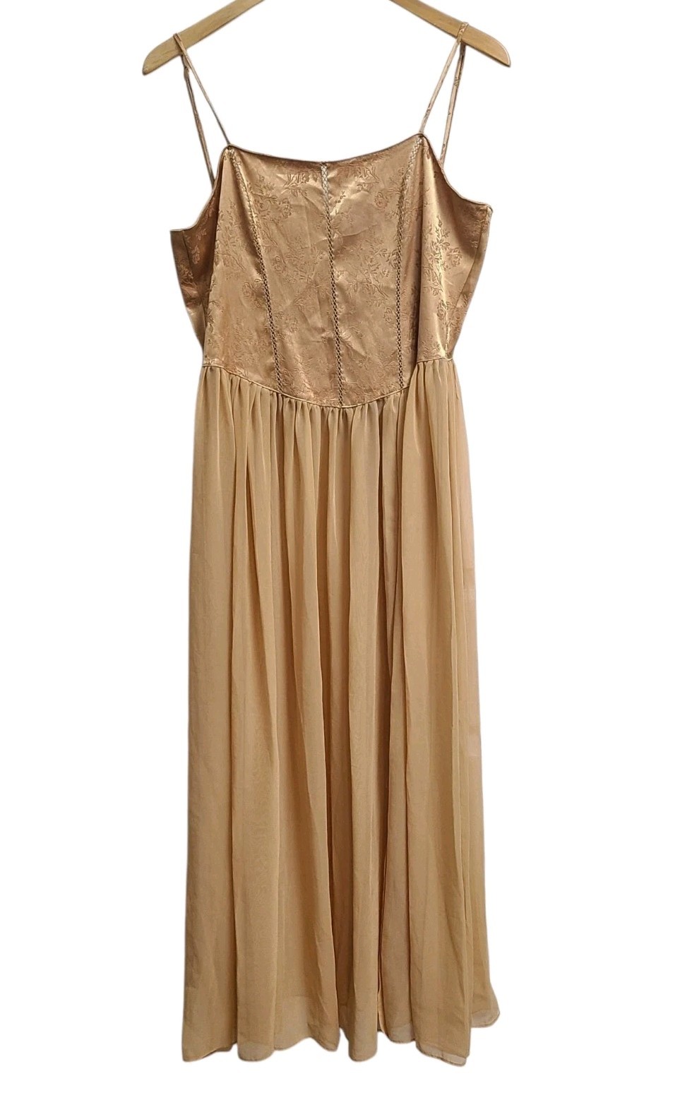 Vtg Victoria’s Secret Corset Slip Maxi Dress Coquette Fairy Sheer Y2K size S