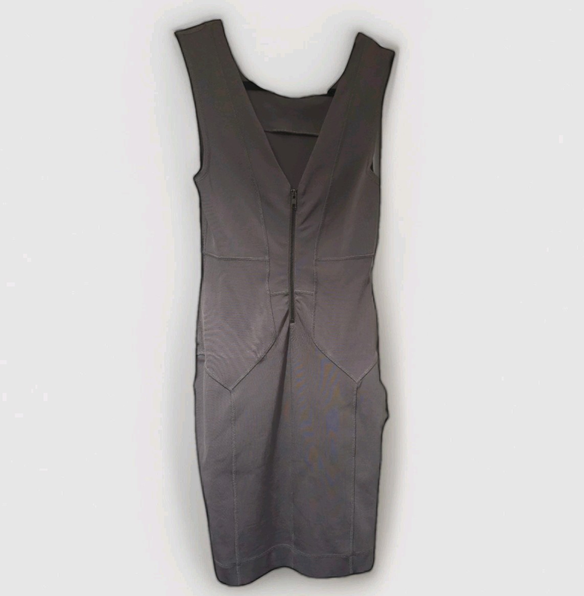 FRENCH CONNECTION Lilac Grey Mauve Bodycon Fitted Dress UK 10 US 6 EU 38