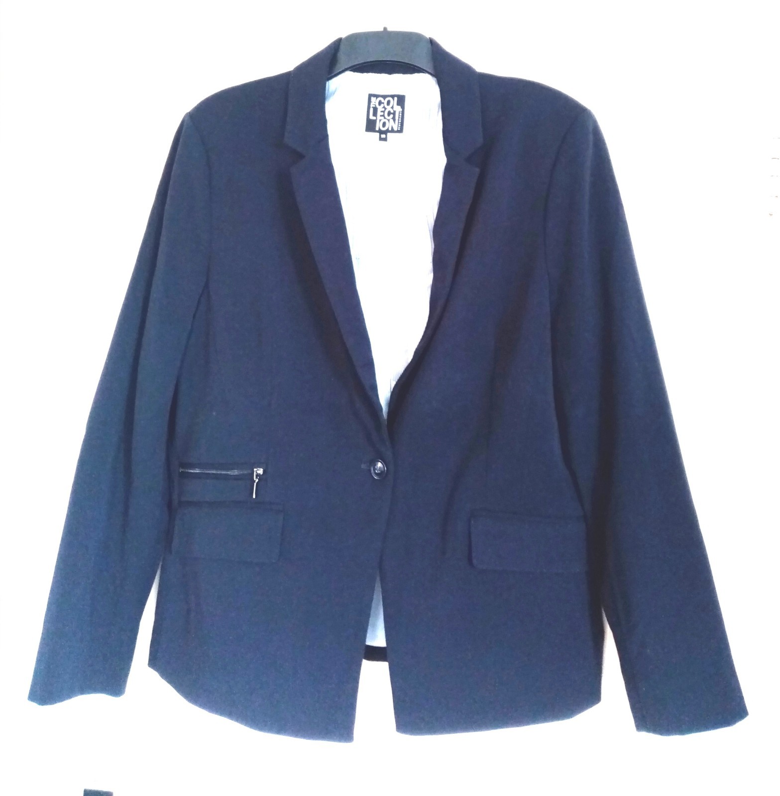 WOMEN’S DEBENHAMS NAVY 2 PIECE OCCASION OFFICE TROUSERS SUIT JACKET. SIZE 18
