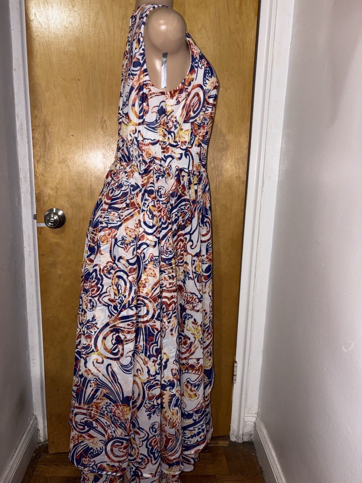 Jessica London Multicolor Sleeveless Maxi Dress (READ DESCRIPTION)